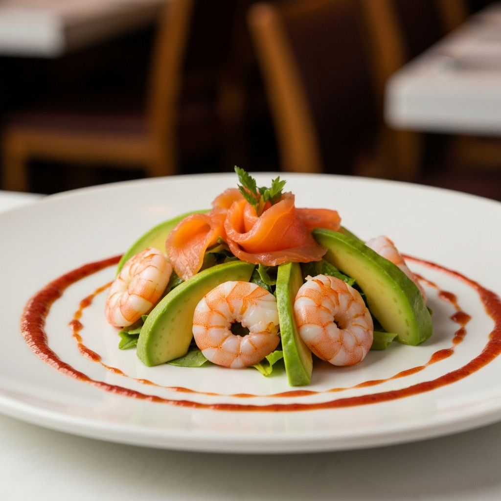 Salade de crevettes grises et avocat