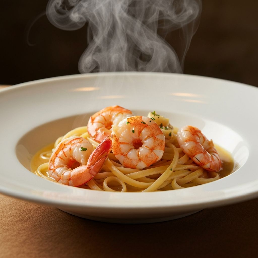 Linguini aux scampis