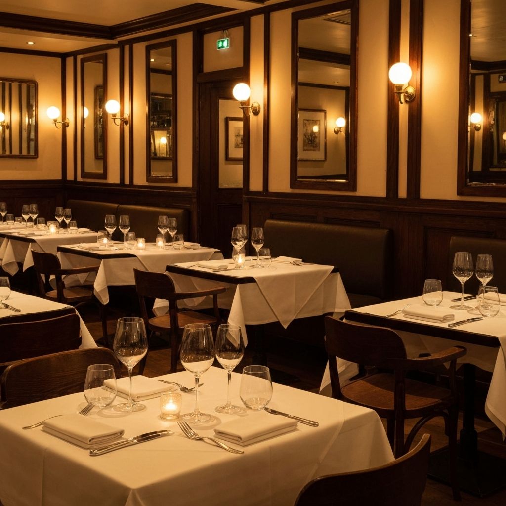 Intérieur du restaurant Le Waroux